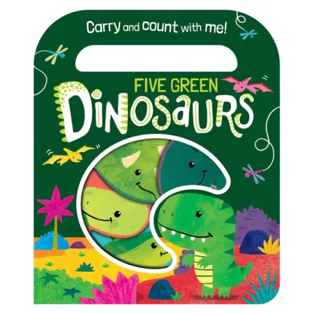 Five Green Dinosaurs