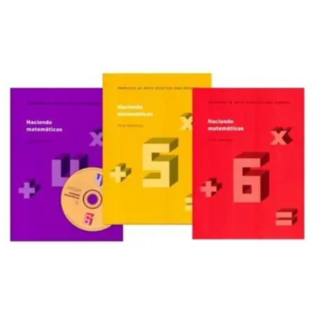 Haciendo Matemáticas 4°- 6° Básico - 3 tomos